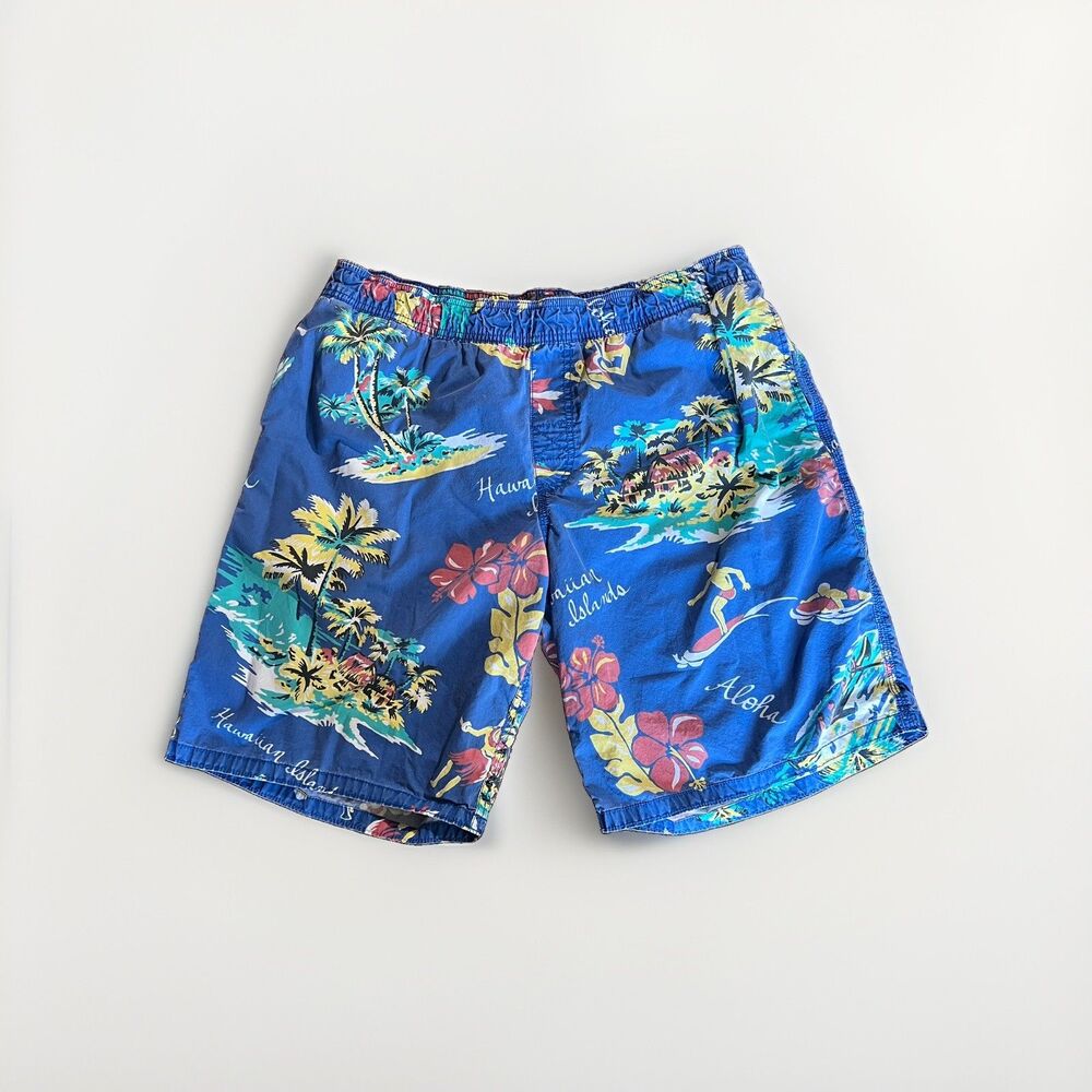 Y2k Old Navy Board shorts Size Large Hawaiian  surf floral swim trunks